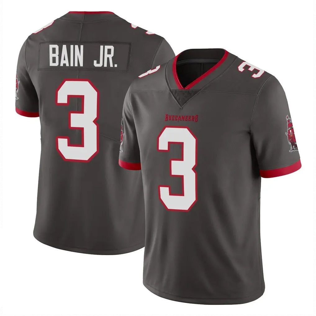 TB.Buccaneers #3 Rueben Bain Jr. Player Pewter Limited Alternate Vapor Home Game BALCE Stitched Jerseys