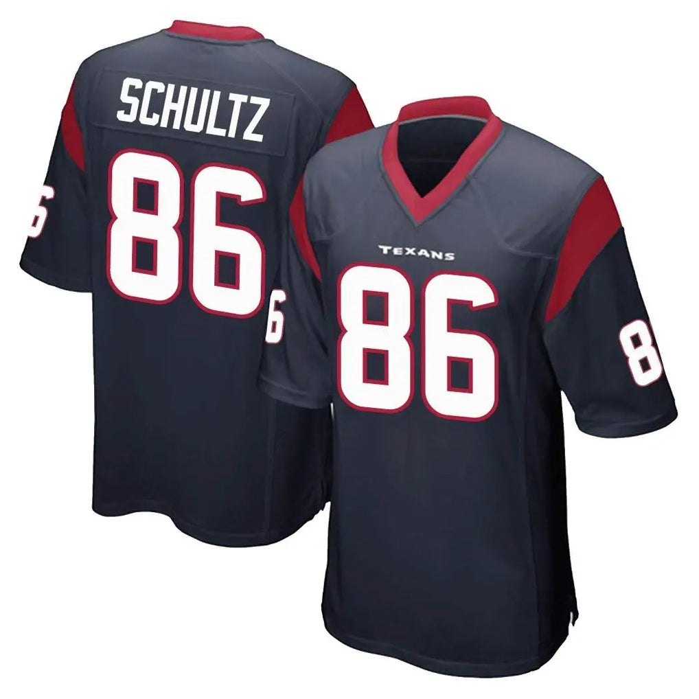 H.Texans #86 Dalton Schultz Player Navy Home Game BALCE Stitched Jerseys