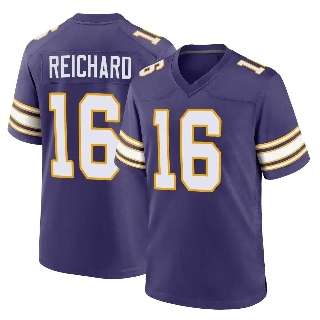 M.Vikings #16 Will Reichard Player Purple Classic Home Game BALCE Stitched Jerseys