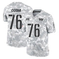 W.Commanders #76 Sam Cosmi Player Arctic Camo Limited Salute To Service Home Game BALCE Stitched Jerseys