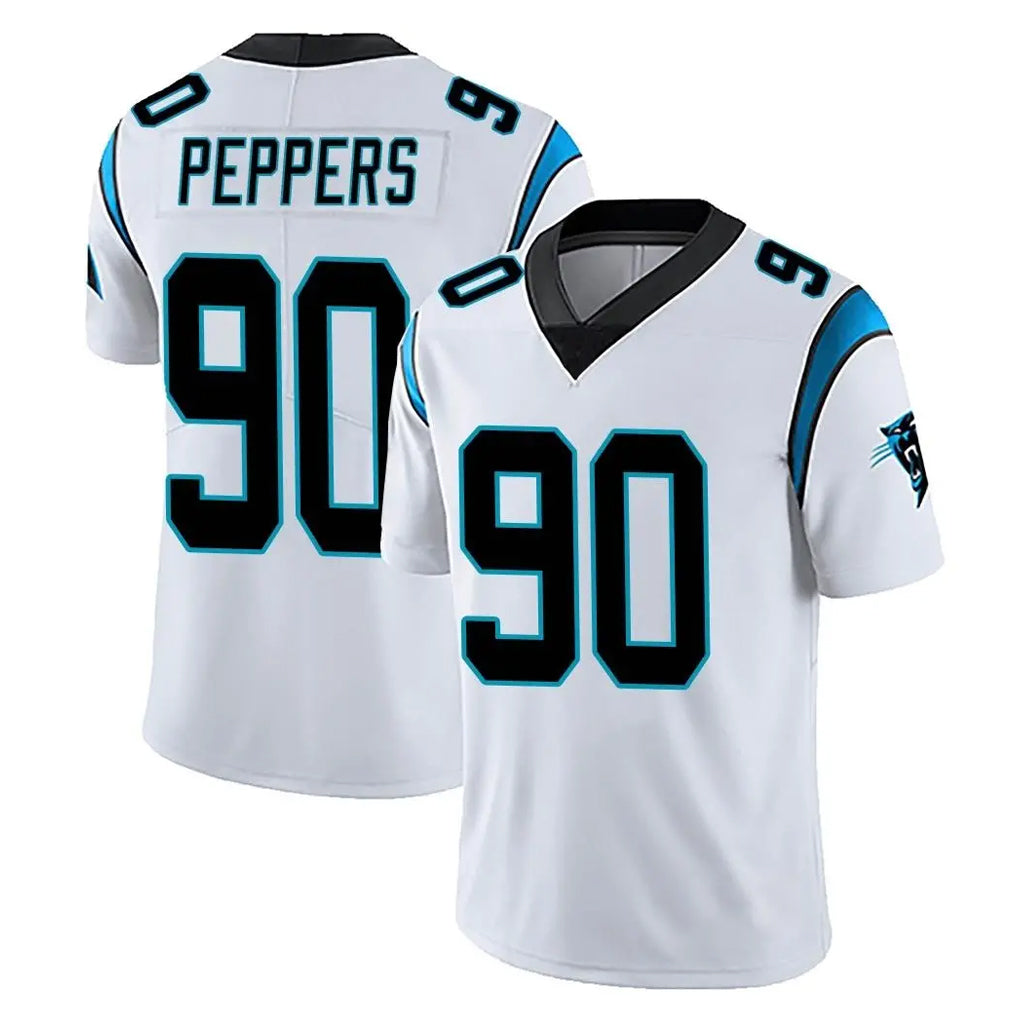 C.Panthers #90 Julius Peppers Player White Vapor Untouchable Limited Game BALCE Stitched Jerseys