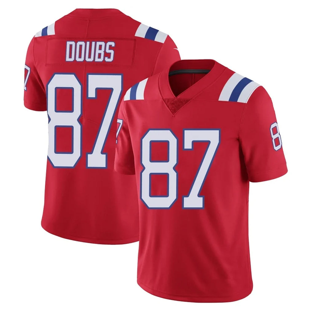 NE.Patriots #87 Romeo Doubs Player Red Vapor Untouchable Home Game BALCE Stitched Jerseys