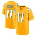 LA.Chargers #11 Cameron Dicker Player Gold Home Game BALCE Stitched Jerseys