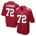 NY.Giants #72 Jermaine Eluemunor Player Red Home Game BALCE Stitched Jerseys