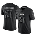 S.Seahawks #21 Devon Witherspoon Player Black Limited Reflective Home Game BALCE Stitched Jerseys