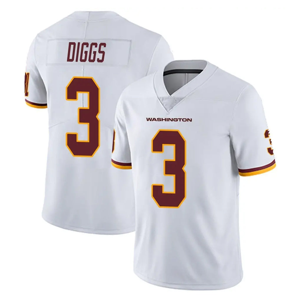 W.Commanders #3 Stefon Diggs Player White Limited Vapor Untouchable Home Game BALCE Stitched Jerseys