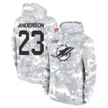 M.Dolphins #23 Zayne Anderson Player Arctic Camo Salute to Service Hoodies Limited Game BALCE Stitched Jerseys