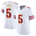 SF.49ers #5 Mike Evans Player White 2025 Rivalries Collection Game Limited BALCE Stitched Jerseys