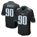 P.Eagles #90 Jordan Davis Player Black Home Game BALCE Stitched Jerseys
