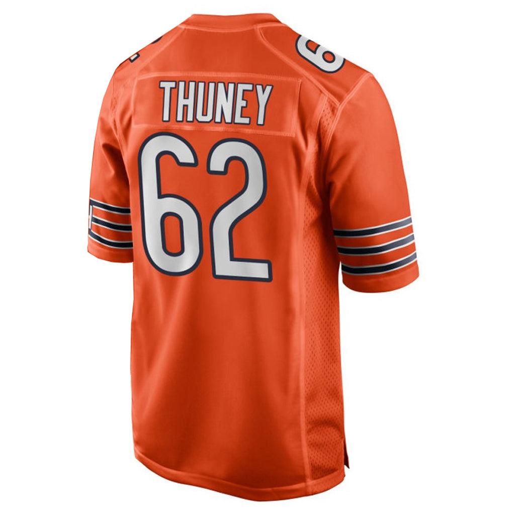 C.Bears #62 Joe Thuney Player Orange Home Game BALCE Stitched Jerseys