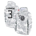 T.Titans #3 Tommy Townsend Player Camo Arctic Salute to Service Pullover Hoodies Home Game BALCE Stitched Jerseys