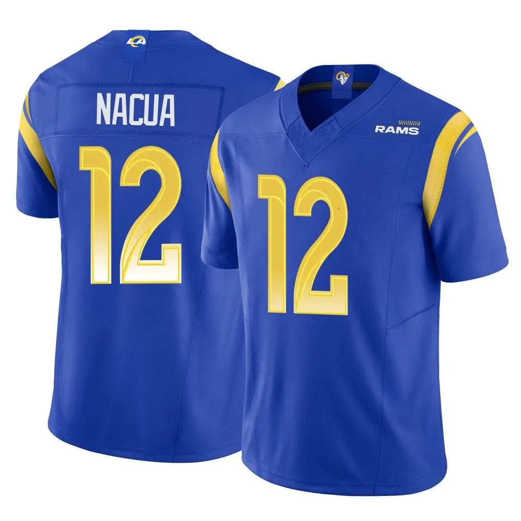 LA.Rams #12 Puka Nacua Player Royal Limited Vapor F.U.S.E. Home Game BALCE Stitched Jerseys