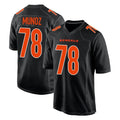 C.Bengals #78 Anthony Munoz Player Black Fashion Game BALCE Stitched Jerseys