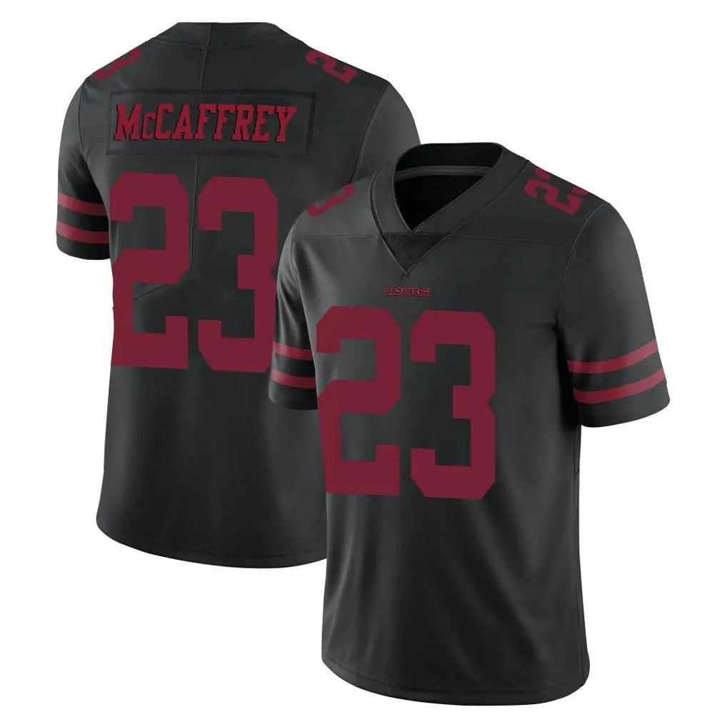 SF.49ers #23 Christian McCaffrey Player Black Alternate Limited Vapor Untouchable Home Game BALCE Stitched Jerseys