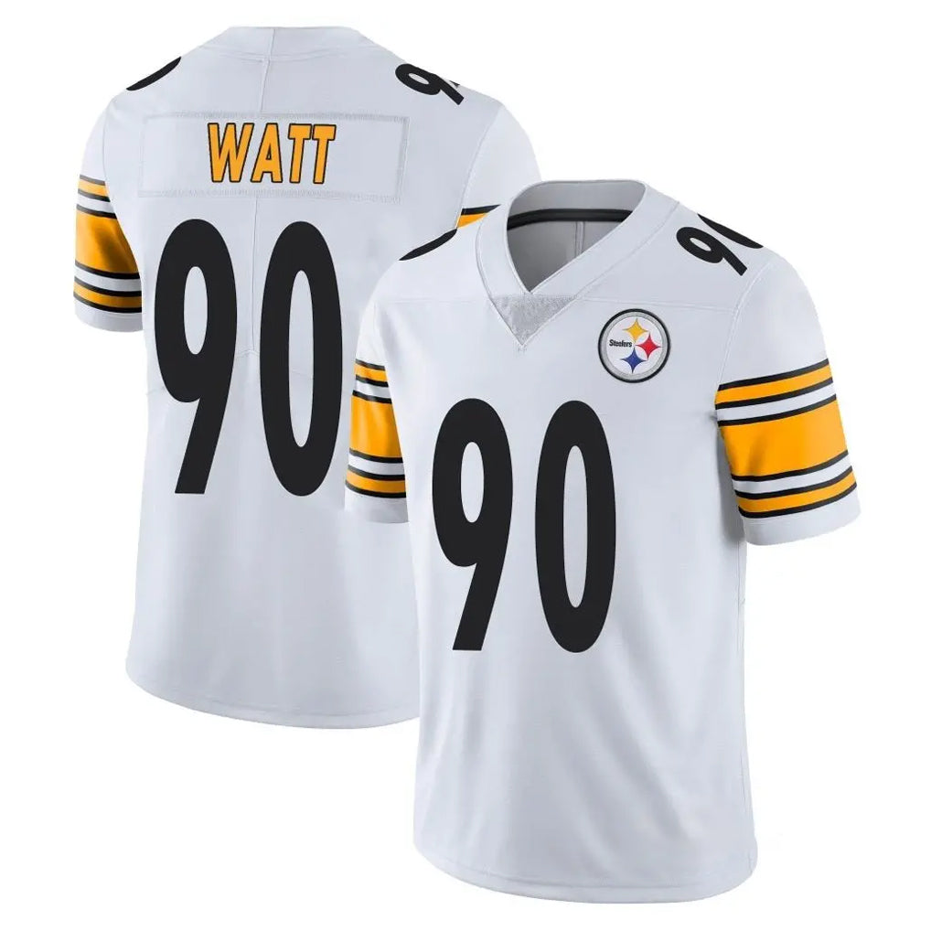 P.Steelers #90 T.J. Watt Player White Limited Vapor Untouchable Home Game BALCE Stitched Jerseys