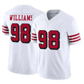 SF.49ers #98 Mykel Williams Player White Limited Alternate Vapor F.U.S.E. Home Game BALCE Stitched Jerseys