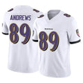 B.Ravens #89 Mark Andrews Player White Vapor F.U.S.E. Limited BALCE Stitched Jerseys