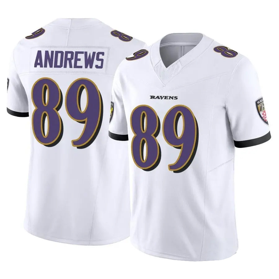 B.Ravens #89 Mark Andrews Player White Vapor F.U.S.E. Limited BALCE Stitched Jerseys