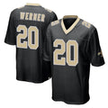 NO.Saints #20 Pete Werner Player Black Home Game BALCE Stitched Jerseys