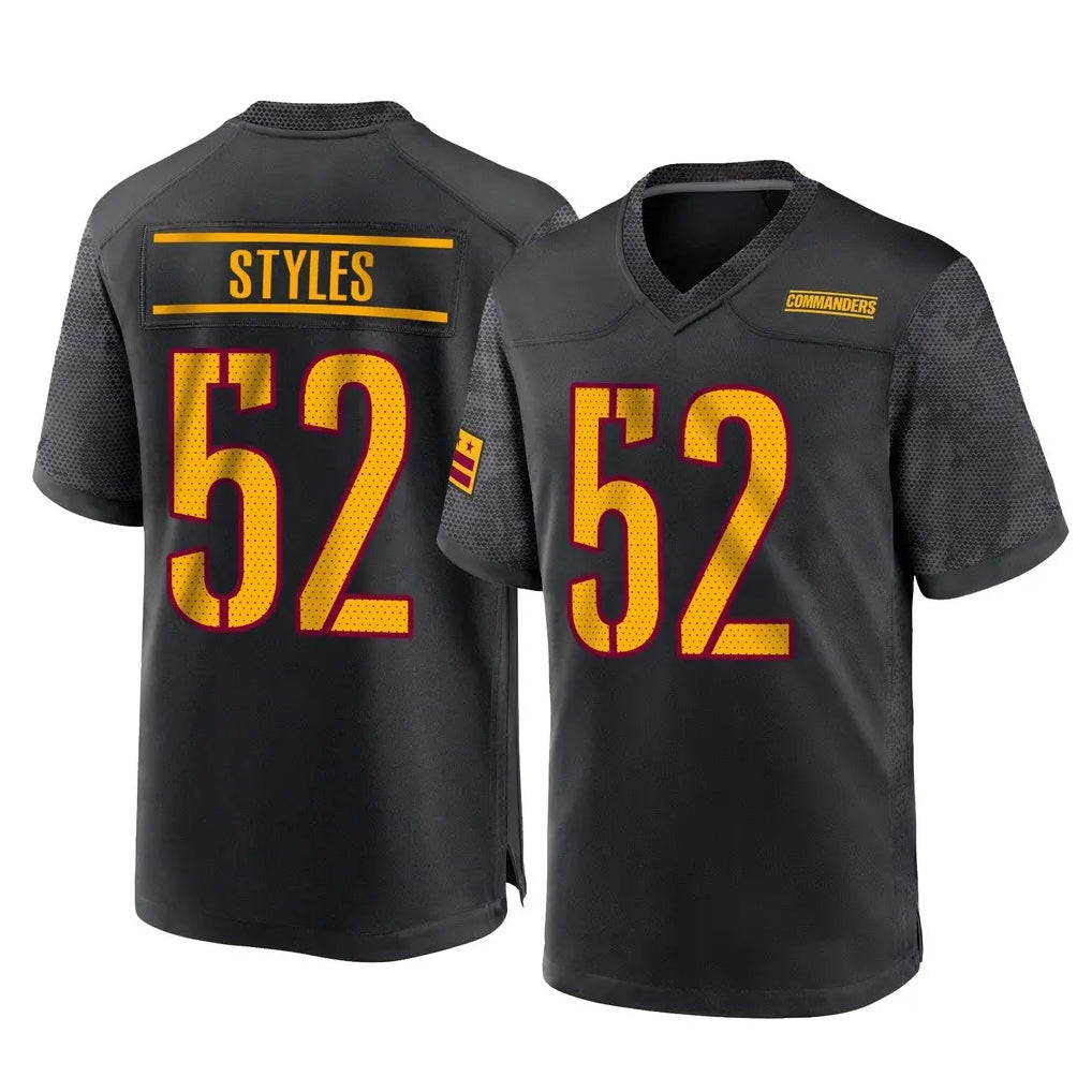 W.Commanders #52 Sonny Styles Player Black Home Game BALCE Stitched Jerseys