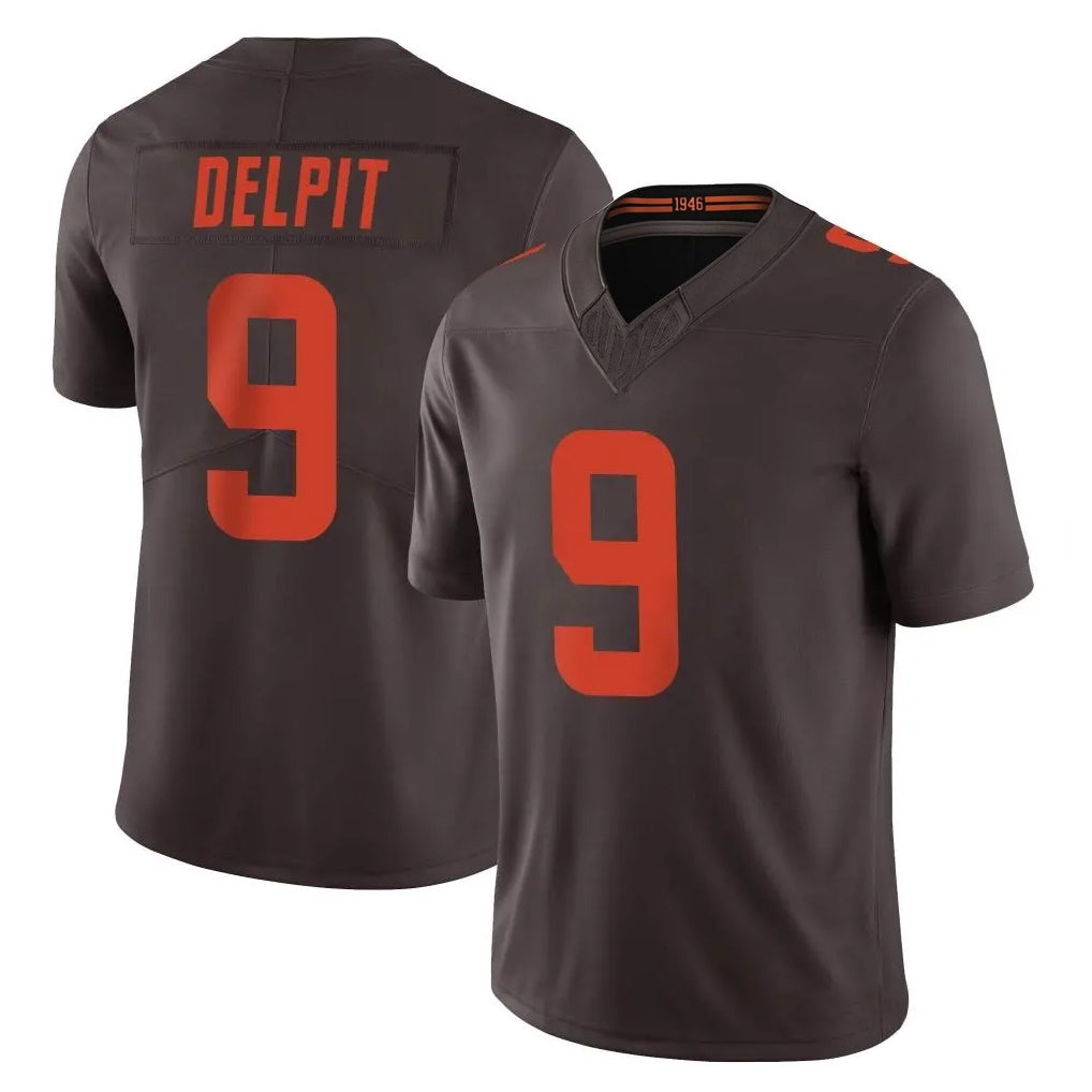 C.Browns #9 Grant Delpit Player Brown Limited Vapor F.U.S.E. Alternate Game BALCE Stitched Jerseys