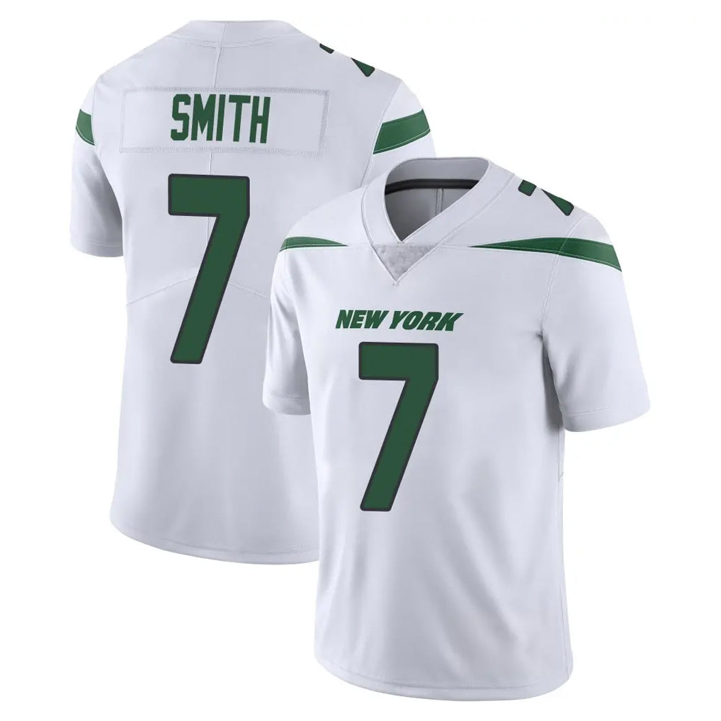 NY.Jets #7 Geno Smith Player White Spotlight Limited Vapor Home Game BALCE Stitched Jerseys