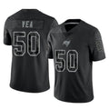 TB.Buccaneers #50 Vita Vea Player Black Reflective Limited Home Game BALCE Stitched Jerseys