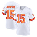 TB.Buccaneers #15 Tez Johnson Player White '76 Home Game BALCE Stitched Jerseys