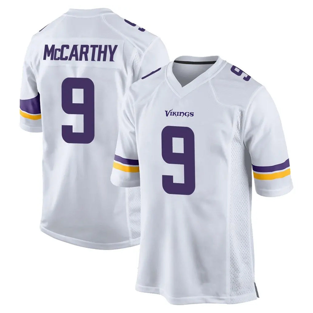 M.Vikings #9 J.J. McCarthy Player White Home Game BALCE Stitched Jerseys