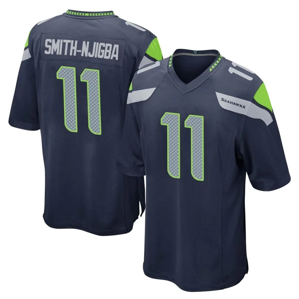 S.Seahawks #11 Jaxon Smith-Njigba Player Navy Home Game BALCE Stitched Jerseys