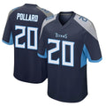 T.Titans #20 Tony Pollard Player Navy Home Game BALCE Stitched Jerseys