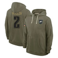 P.Eagles #2 Riq Woolen Player Olive Salute to Service Pullover Hoodies Limited BALCE Stitched Jerseys