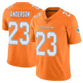 M.Dolphins #23 Zayne Anderson Player Orange Limited Home Game BALCE Stitched Jerseys