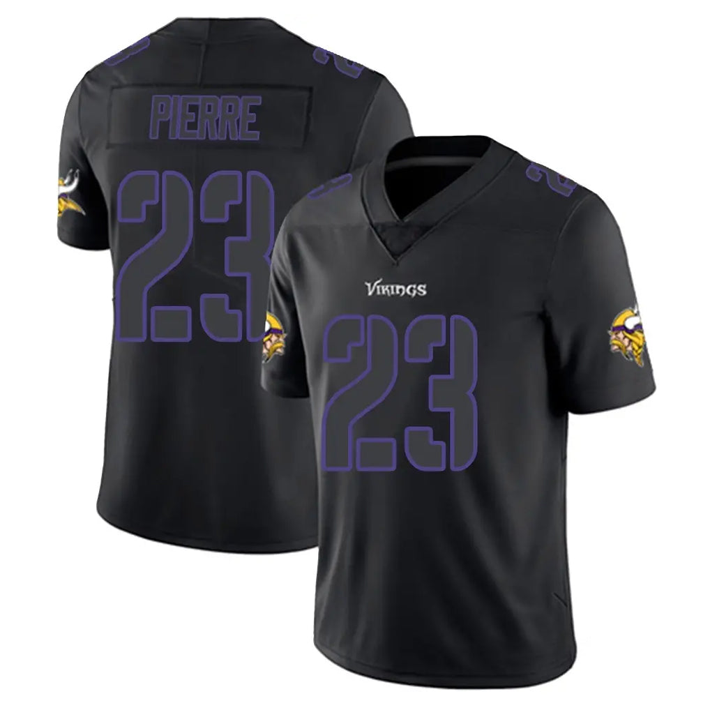 M.Vikings #23 James Pierre Player Black Impact LImited Home Game BALCE Stitched Jerseys