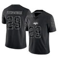 NY.Jets #29 Minkah Fitzpatrick Player Stealth Black Limited Reflective Home Game BALCE Stitched Jerseys