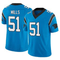 C.Panthers #51 Sam Mills Player Blue Vapor F.U.S.E. Limited Home Game BALCE Stitched Jerseys