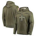NO.Saints ## Saints Blank Player Olive Salute to Service Pullover Hoodies Home Game BALCE Stitched Jerseys