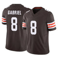 C.Browns #8 Dillon Gabriel Player Brown Vapor F.U.S.E. Limited Home Game BALCE Stitched Jerseys