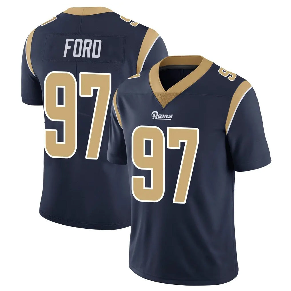 LA.Rams #97 Poona Ford Player Navy Limited Vapor Untouchable Home Game BALCE Stitched Jerseys