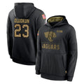 J.Jaguars #23 Foyesade Oluokun Player Black Salute to Service Hoodies Limited Game BALCE Stitched Jerseys