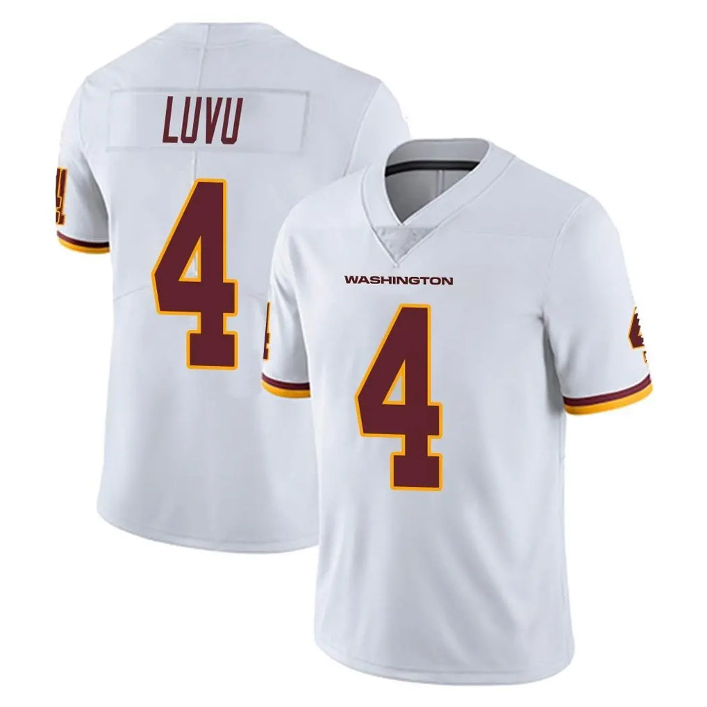 W.Commanders #4 Frankie Luvu Player White Limited Vapor Untouchable Home Game BALCE Stitched Jerseys