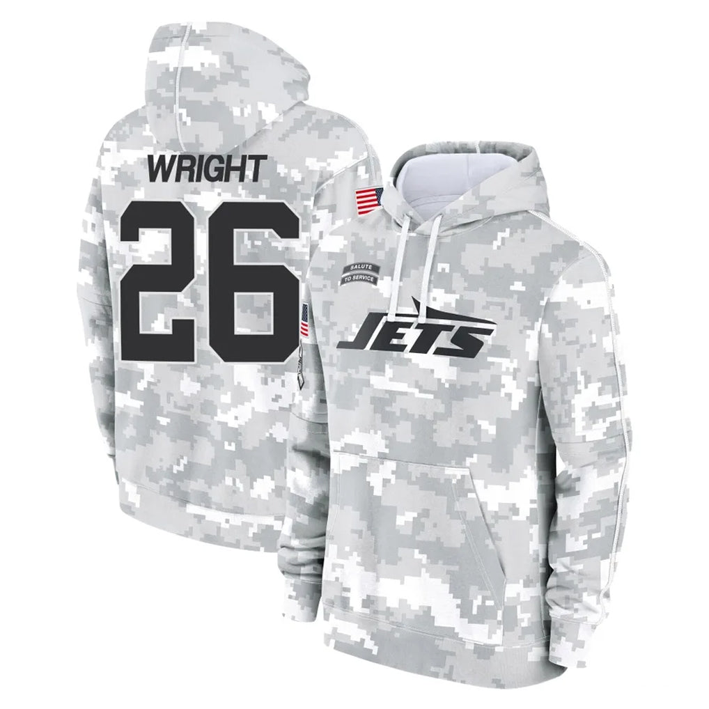 NY.Jets #26 Nahshon Wright Player Arctic Camo Salute to Service Pullover Hoodies Limited Game BALCE Stitched Jerseys