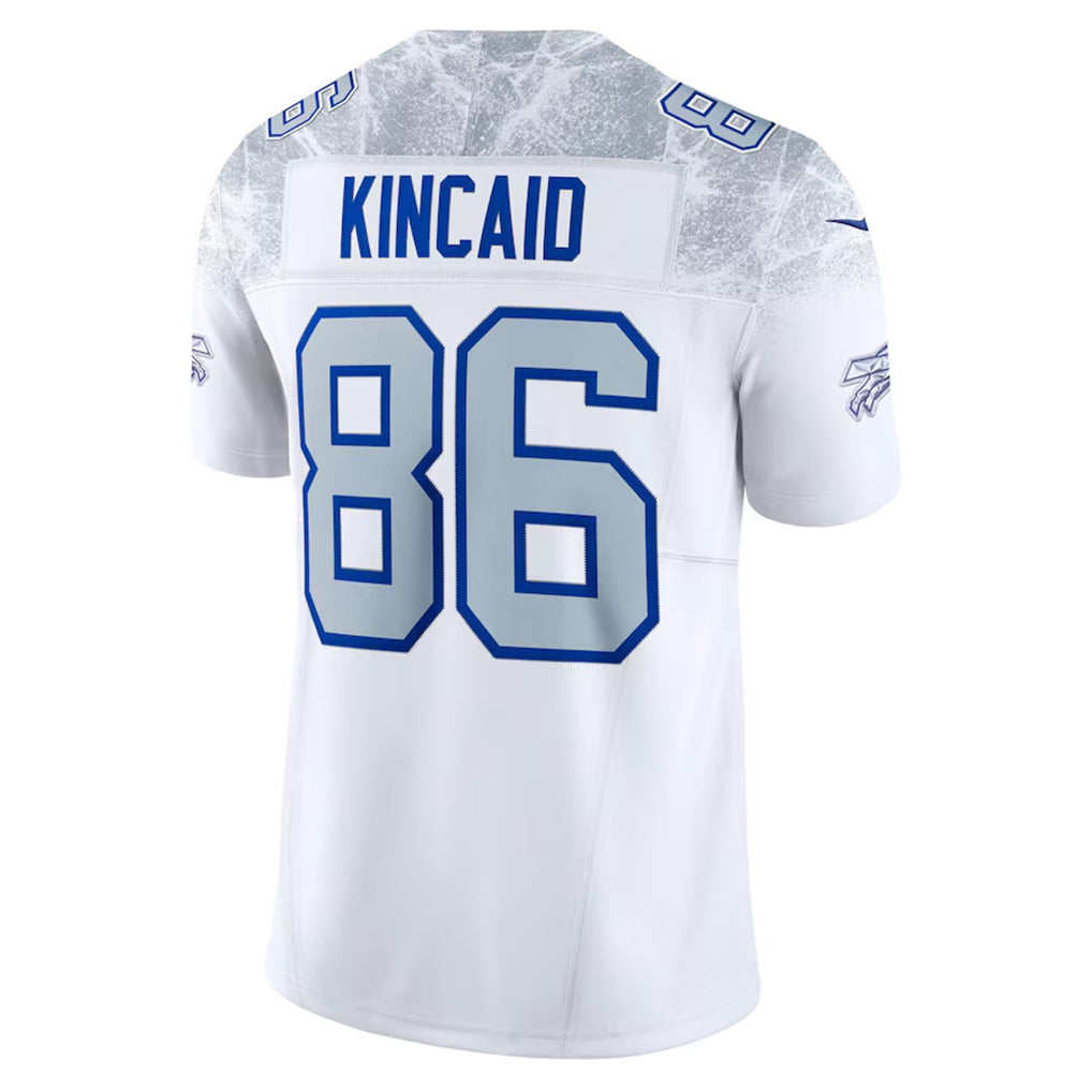 B.Bills #86 Dalton Kincaid Player White Rivalries Collection Vapor Limited BALCE Stitched Jerseys
