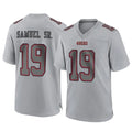 SF.49ers #19 Deebo Samuel Sr. Player Gray Atmosphere Fashion Home Game BALCE Stitched Jerseys