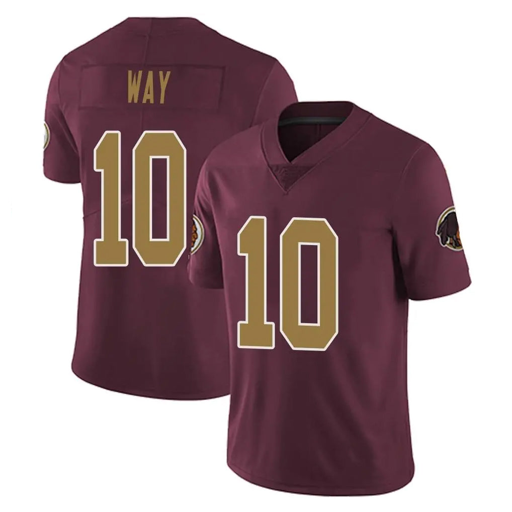 W.Commanders #10 Tress Way Player Burgundy Alternate Vapor Untouchable Home Game BALCE Stitched Jerseys