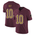 W.Commanders #10 Tress Way Player Burgundy Alternate Vapor Untouchable Home Game BALCE Stitched Jerseys