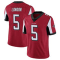 A.Falcons #5 Drake London Player Red Color Vapor Untouchable Limited Home Game BALCE Stitched Jerseys