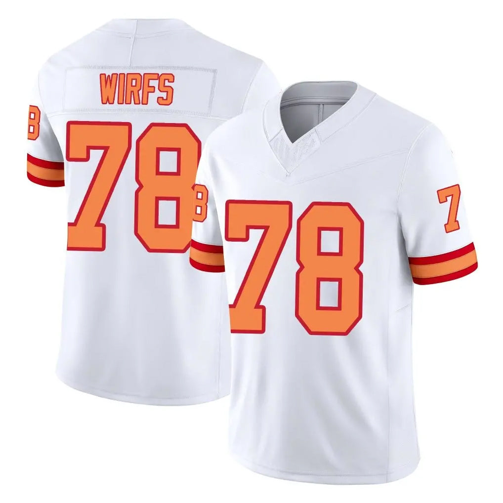 TB.Buccaneers #78 Tristan Wirfs Player White Limited '76 Vapor F.U.S.E. Home Game BALCE Stitched Jerseys