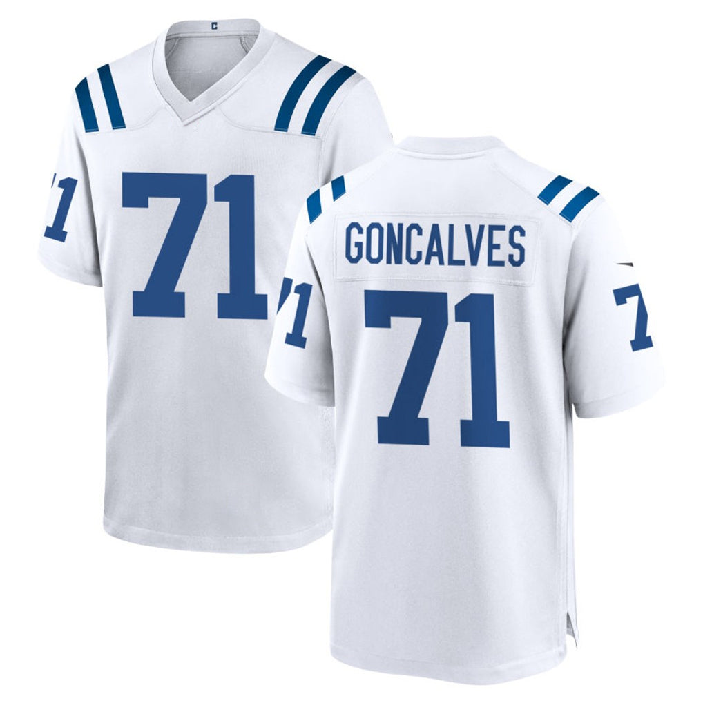 IN.Colts #71 Matt Goncalves Player White Home Game BALCE Stitched Jerseys