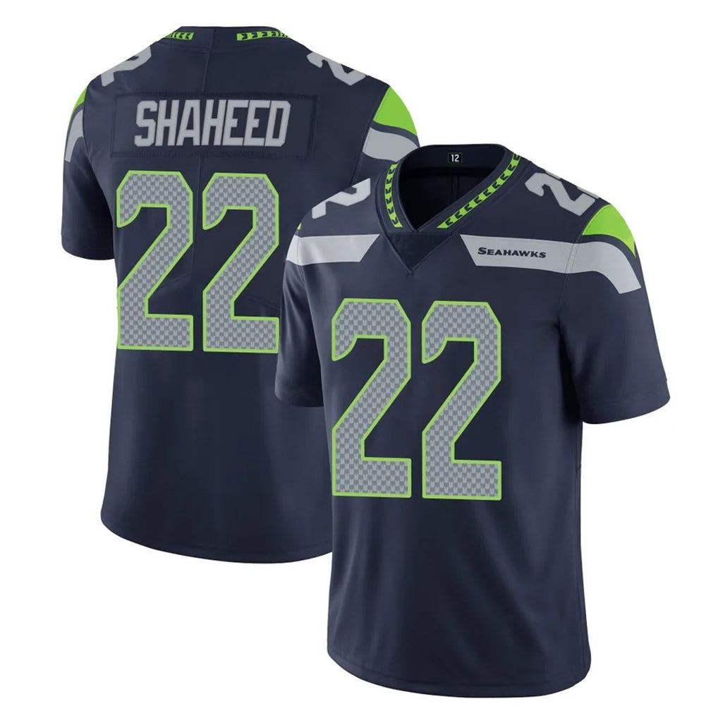 S.Seahawks #22 Rashid Shaheed Player Navy Limited Vapor Untouchable Home Game BALCE Stitched Jerseys